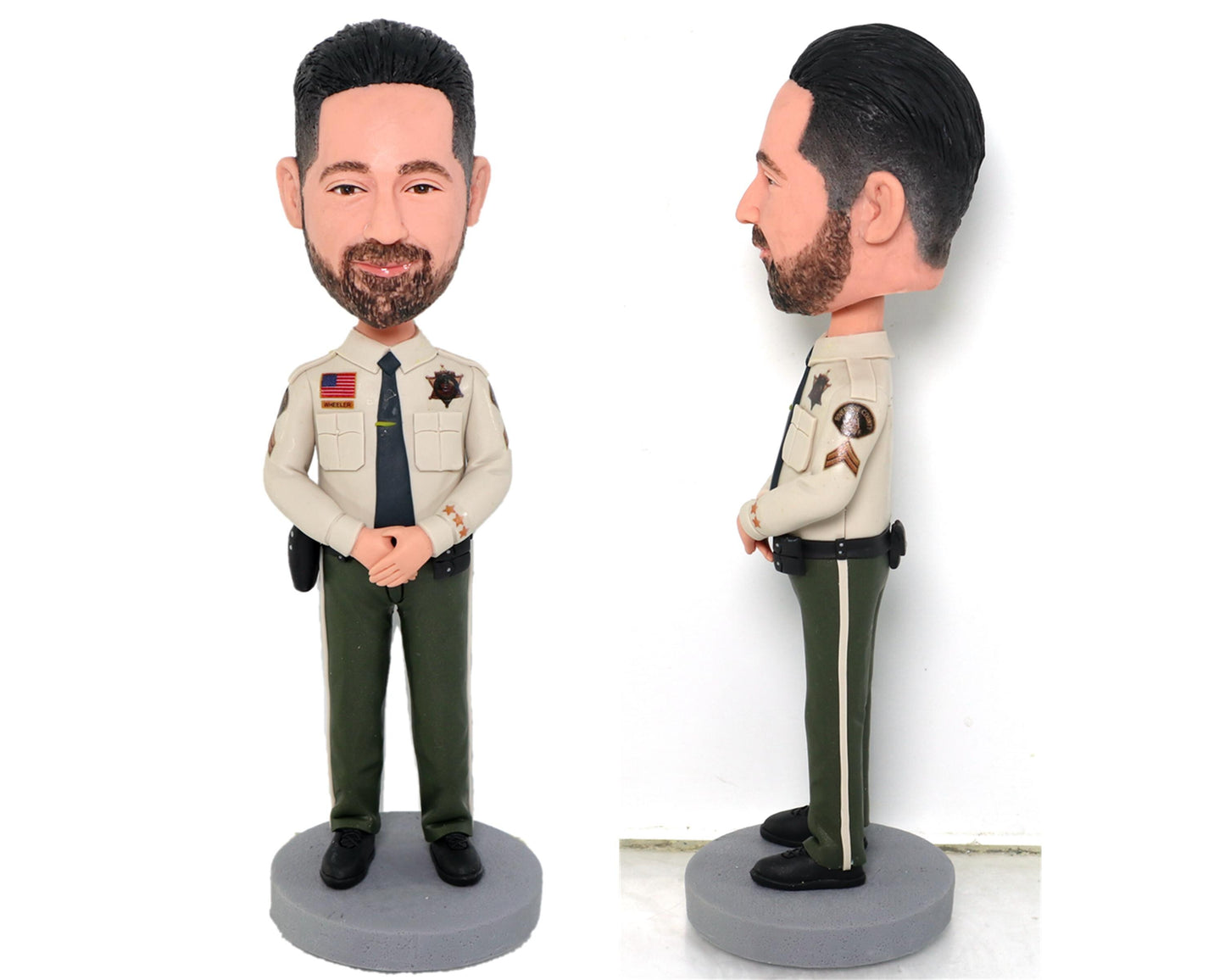 Custom Policeman Bobblehead: Personalized Police Officer promotion Gift