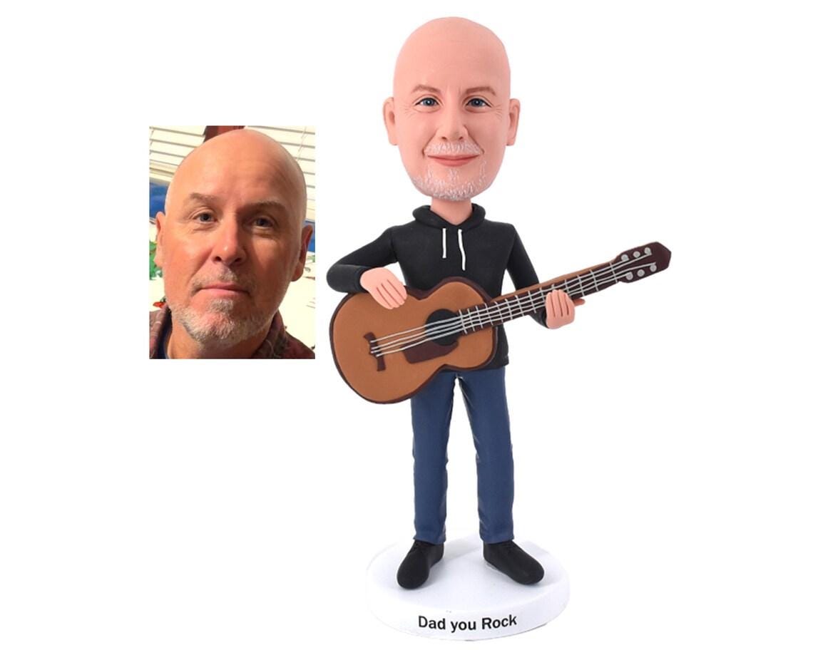 Custom Guitar Singer Bobblehead: Personalized Musician Figurine