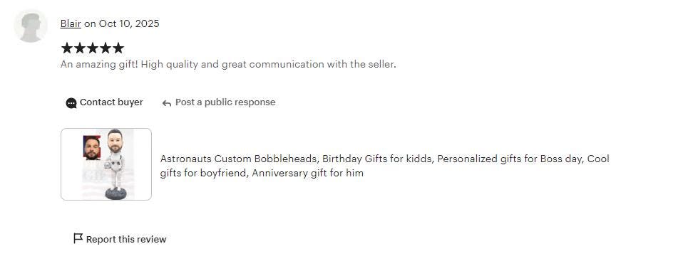 Custom Spaceman Bobblehead: Personalized Astronaut Gift