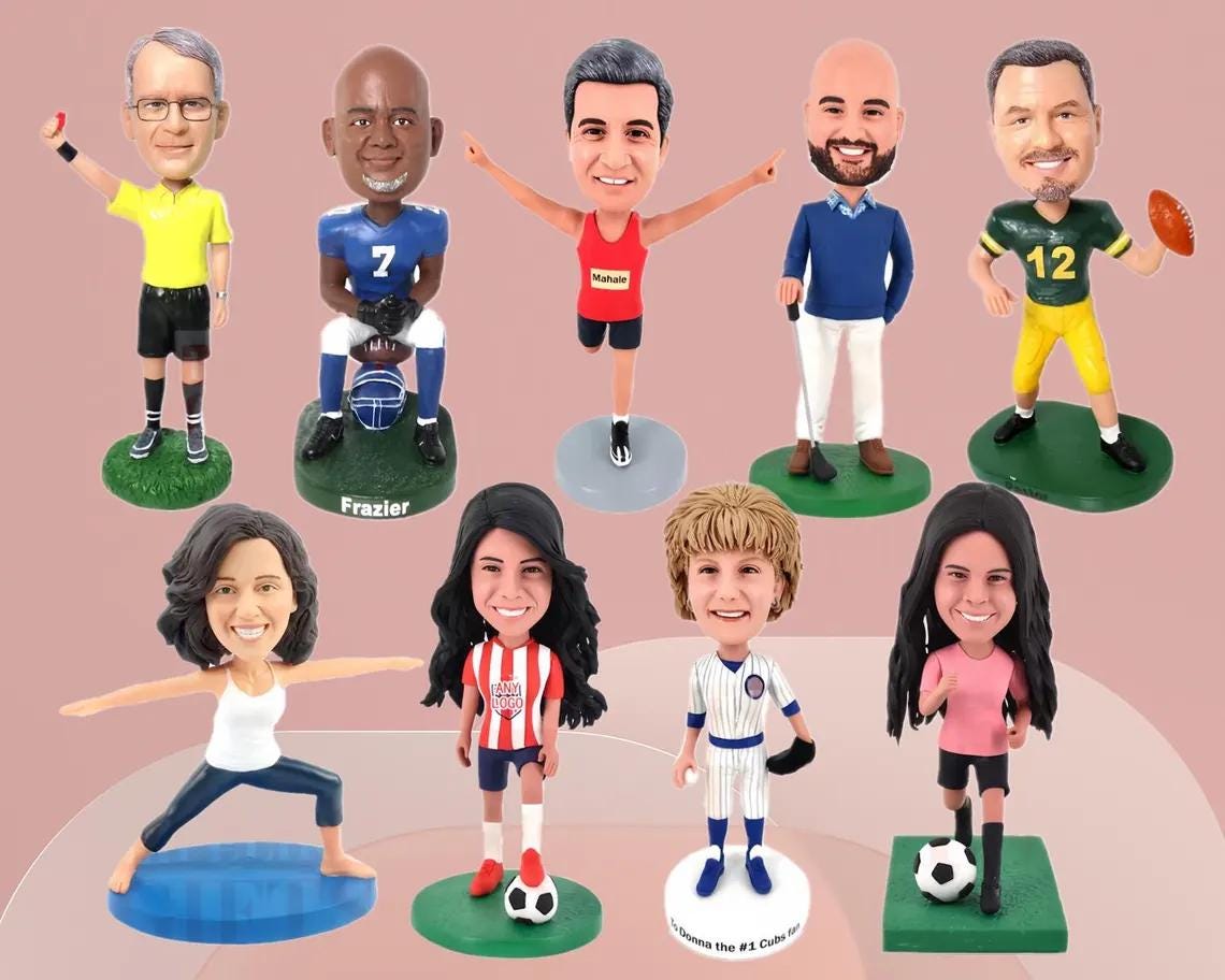 Custom Crossfit Coach Bobblehead: Personalized Athlete Gift