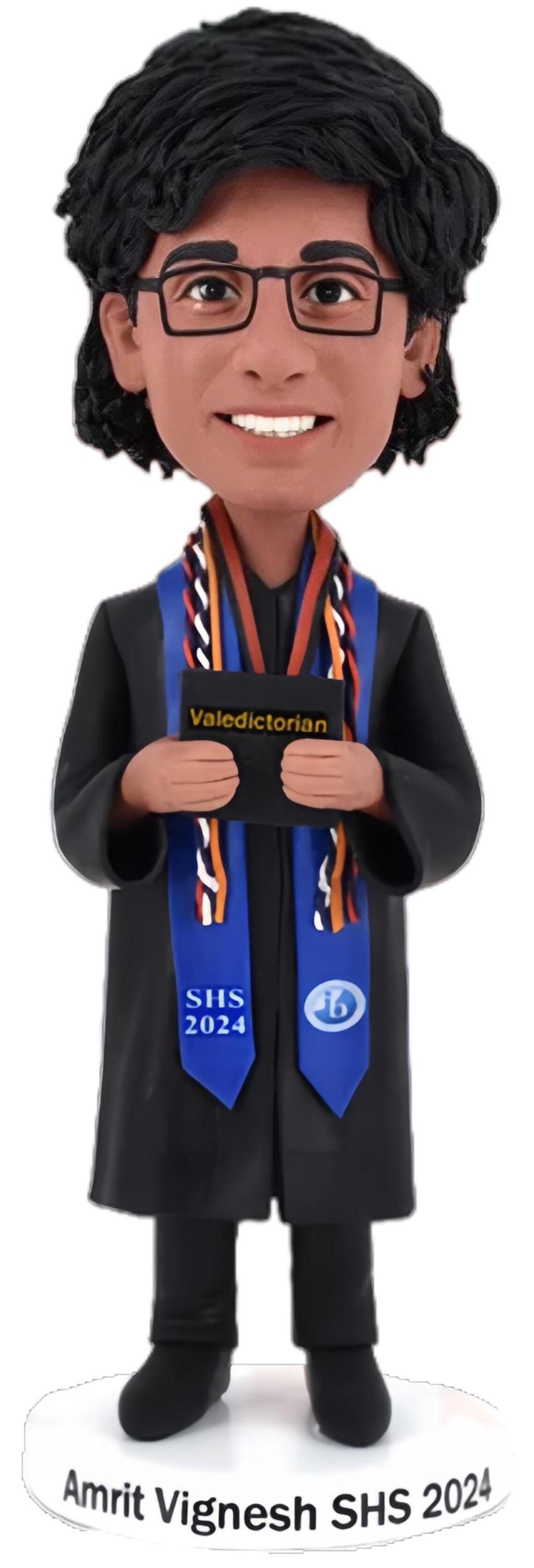 Custom Graduation Bobblehead: Personalized Graduate Gift