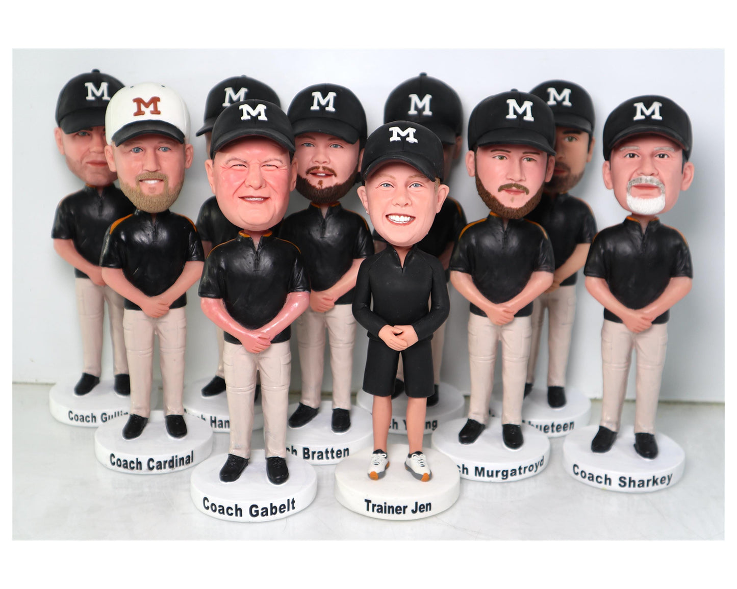Coach custom bobbleheads, fun gift for the teachers, fully customizable bobbleheads for team, thank-you gift for coaches