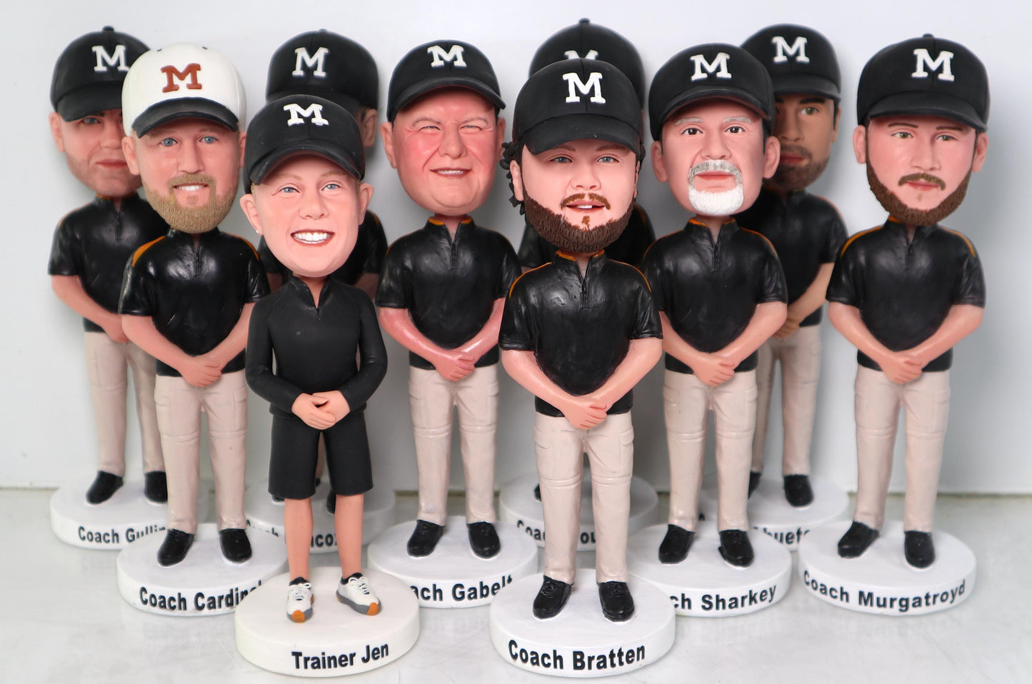 Coach custom bobbleheads, fun gift for the teachers, fully customizable bobbleheads for team, thank-you gift for coaches
