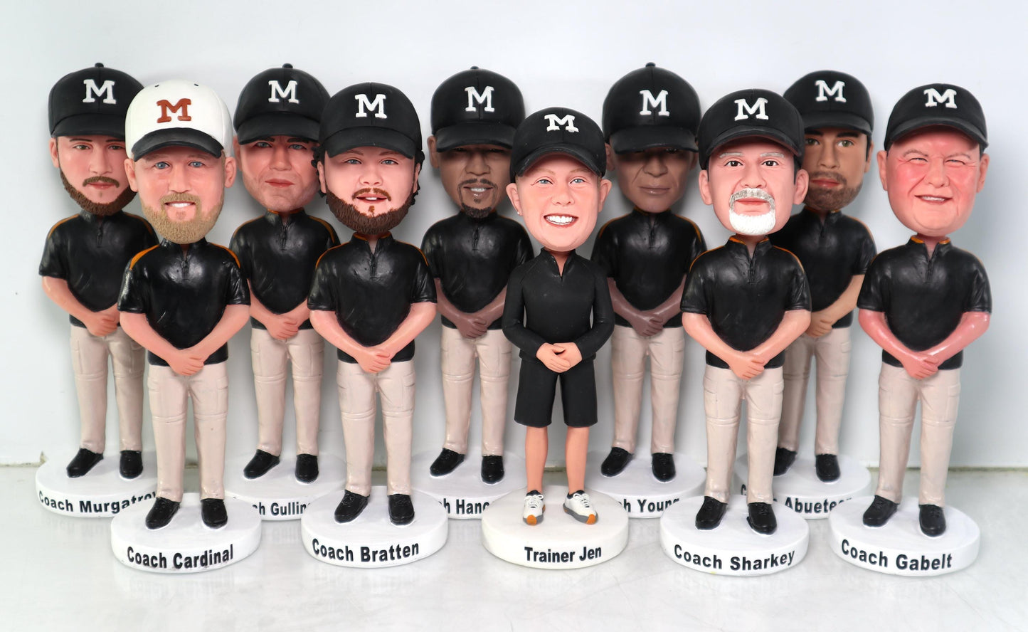 Coach custom bobbleheads, fun gift for the teachers, fully customizable bobbleheads for team, thank-you gift for coaches