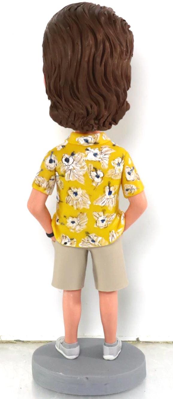 Custom bobblehead from picture, dashboard nodding dolls, personalized figurine bobble head, fun birthday gift ideas, office party presents