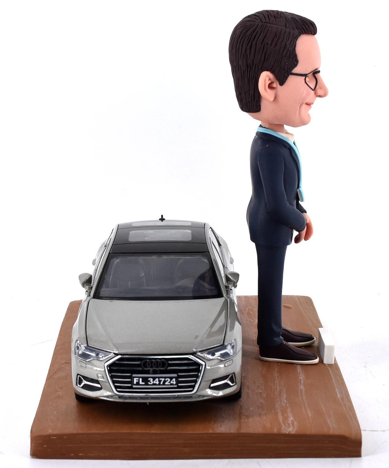 Custom CEO Bobblehead with his own Car, Personalized Retirement/birthday Gift for boss
