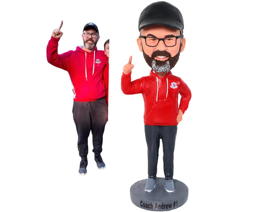 Custom bobblehead from picture, office desk nodding doll, dashboard bobble head figurine, personalized birthday gift