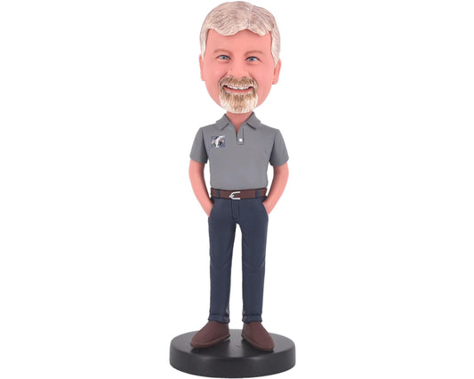 Gift for Boss Custom Bobblehead, Personalized Handmade Figurine Gift for office, retirement gift for him, birthday present ideas