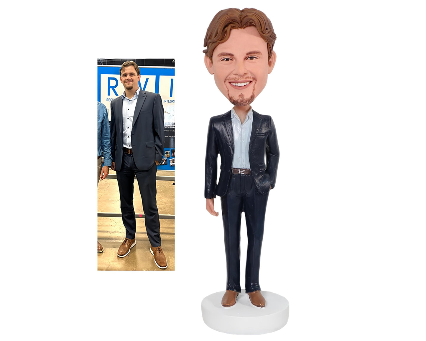 Boss Custom bobblehead, Personalized Figurine Gift for him, birthday present for co-workers, office desk decoration