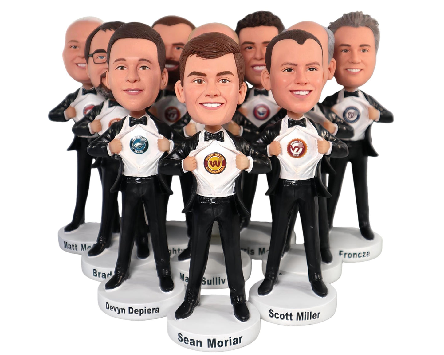 Custom Groomsmen Bobbleheads, Personalized Wedding Party Gift for groms, thank-you gift for  grooms man