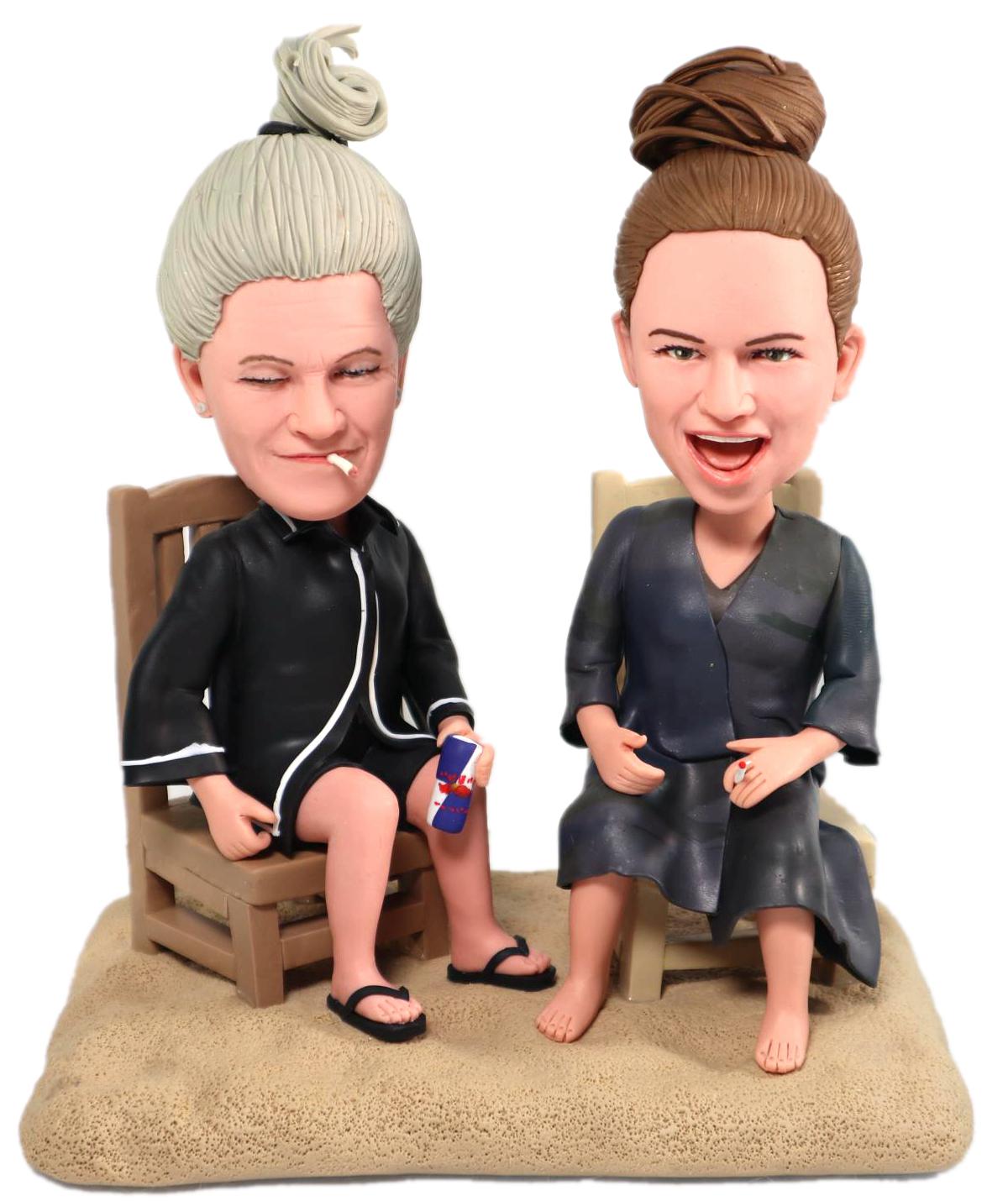 Custom Bobblehead from picture: Personalized Memorial Keepsake, anniversay gift ideas for friends, fun birthday present ideas