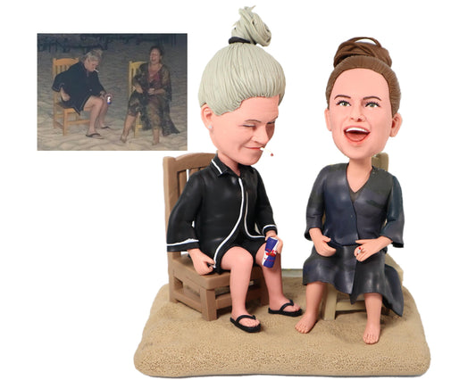 Custom Bobblehead from picture: Personalized Memorial Keepsake, anniversay gift ideas for friends, fun birthday present ideas