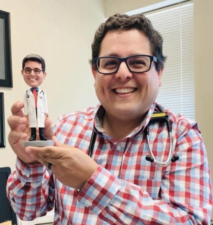 Custom bobblehead from picture, office desk nodding doll, dashboard bobble head figurine, personalized birthday gift