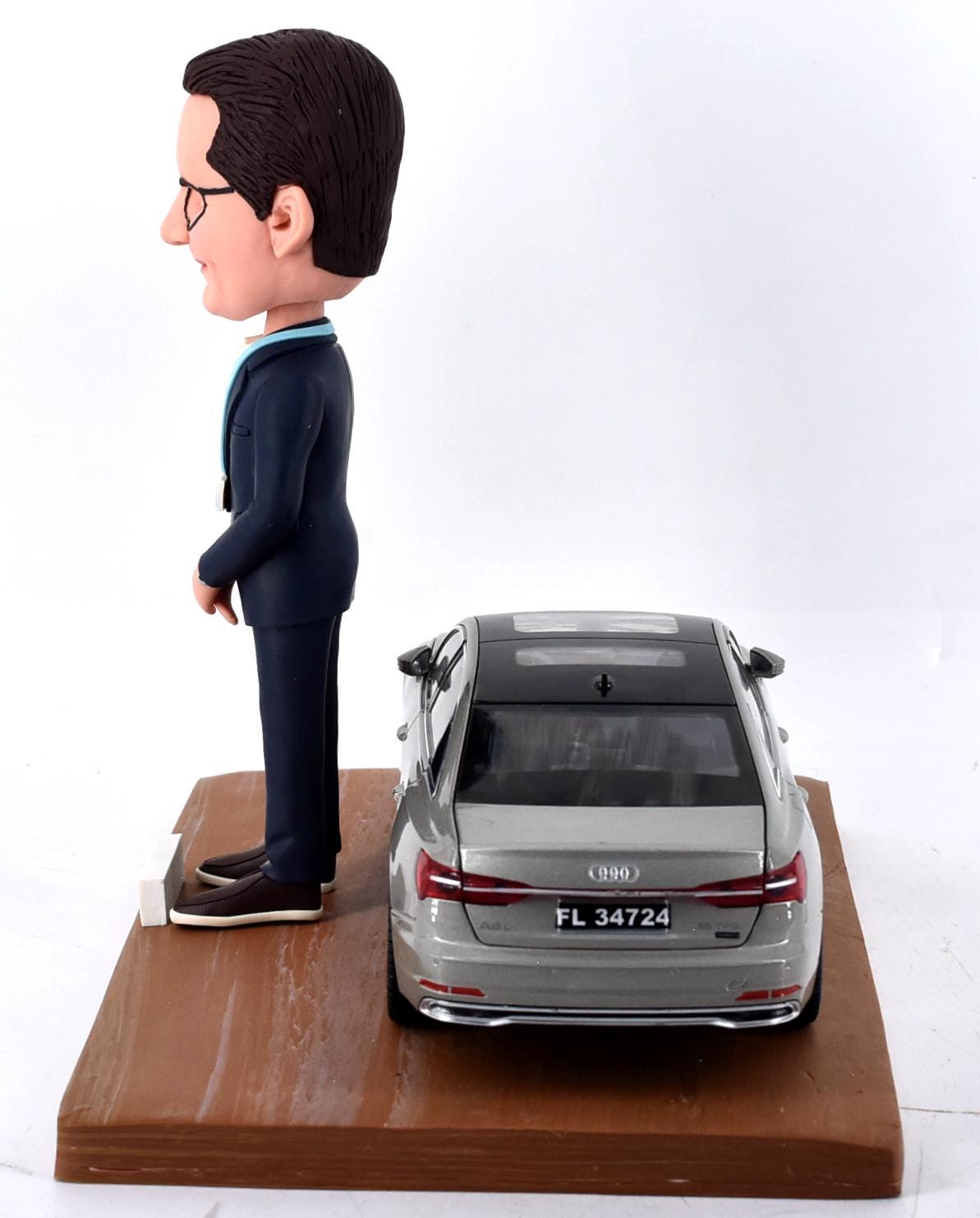 Custom CEO Bobblehead with his own Car, Personalized Retirement/birthday Gift for boss