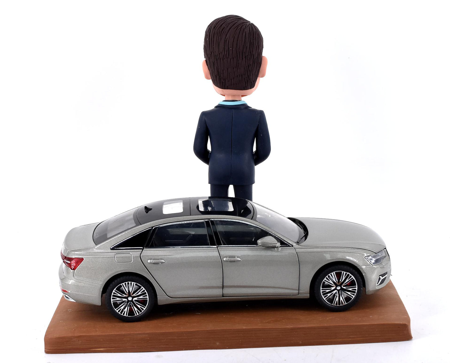 Custom CEO Bobblehead with his own Car, Personalized Retirement/birthday Gift for boss