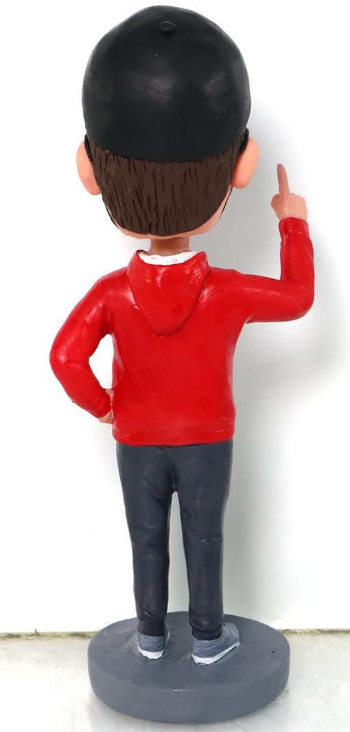 Custom bobblehead from picture, office desk nodding doll, dashboard bobble head figurine, personalized birthday gift