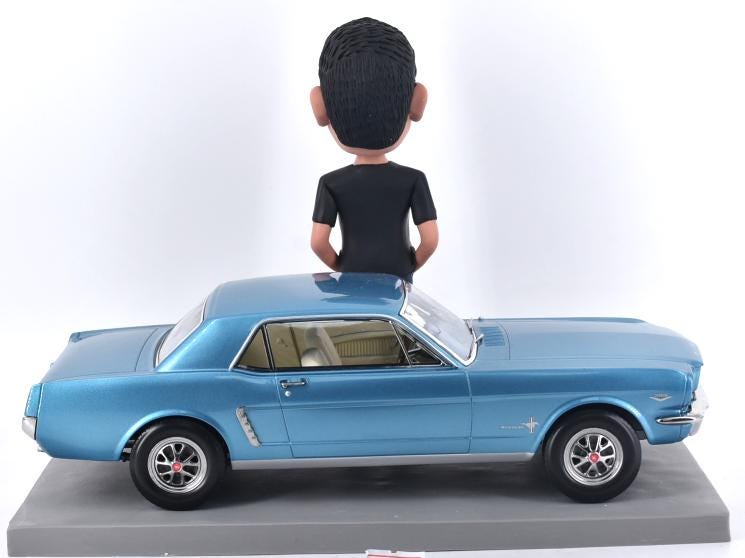 Custom Bobblehead with dream Car, Personalized retirement gift for him, birthday present for boss