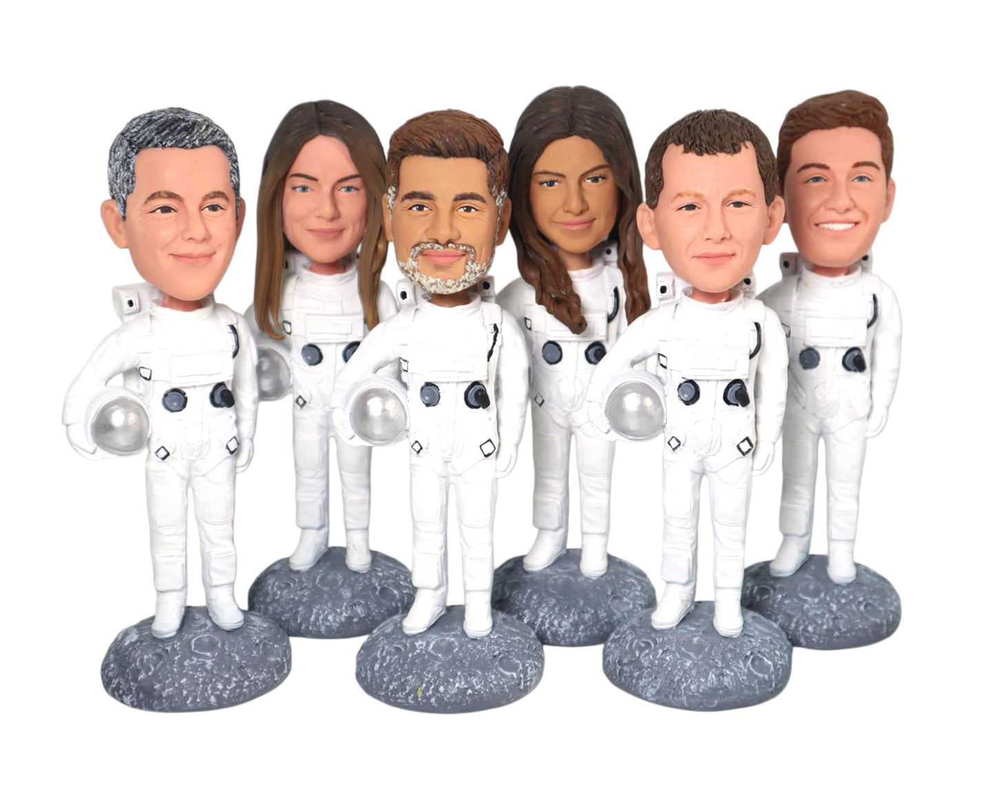 Custom Spaceman Bobblehead Doll, Personalized Astronaut Figurine, Space traveler Gift, Handmade Moon Landing Statue, gift for office