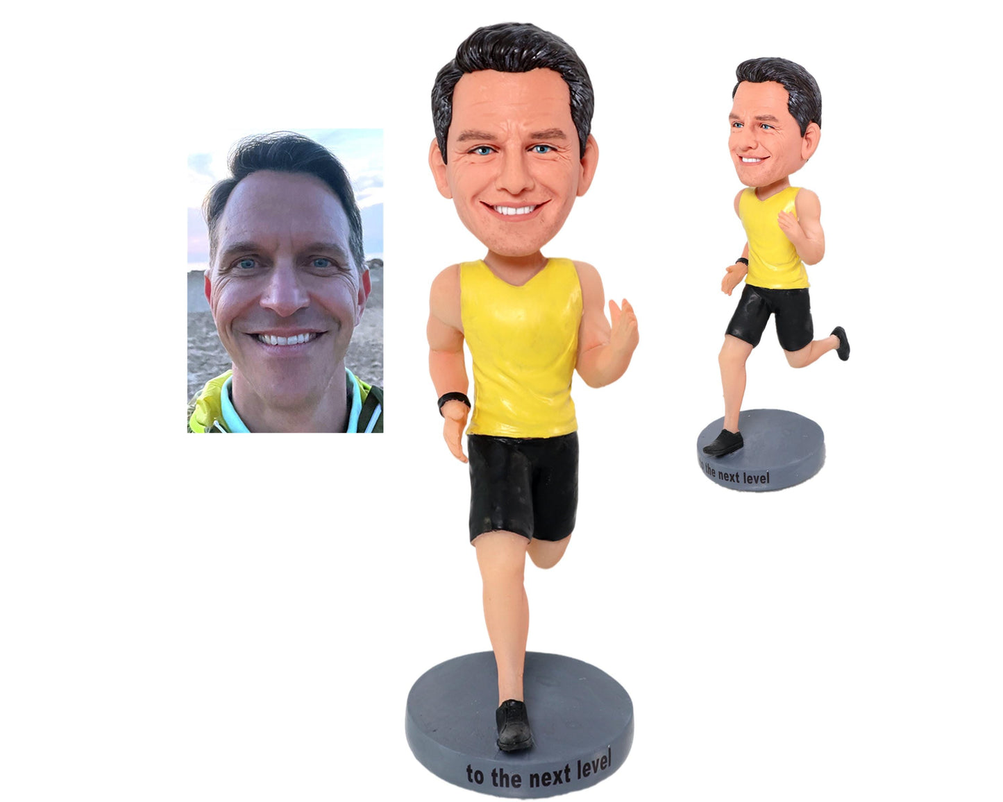Custom Runner Bobblehead doll, personalized coach figurine, birthday gift for him