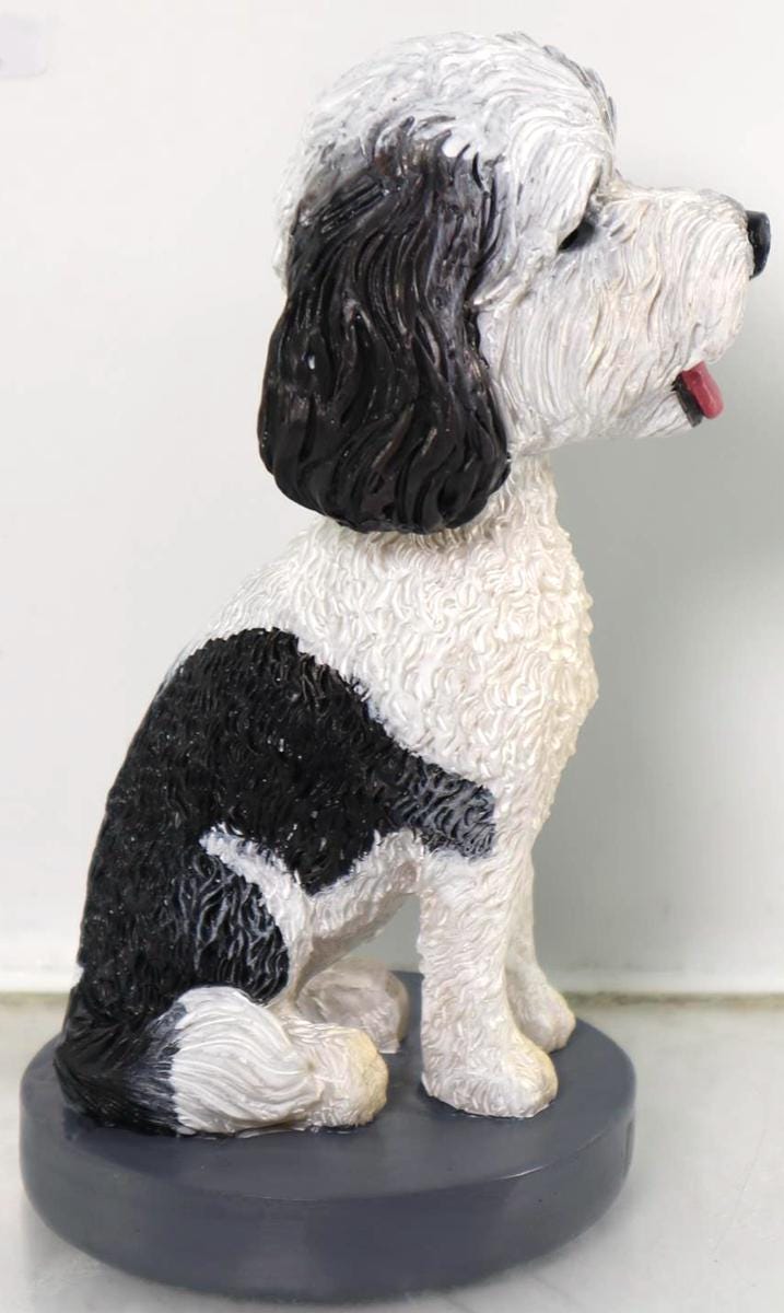 Custom Dog Bobblehead, Personalized Pet Memorial, Handmade Resin Figurine, handmade dashboard nodding dog, pet loss gift