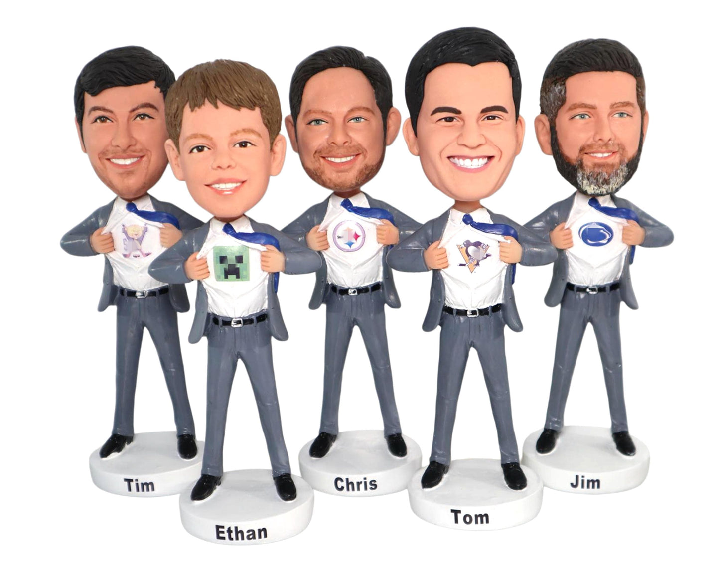Custom bobblehead dolls team event souvenirs, office desk decor, dashboard nodding doll, personalized bobbe head figurines, gift for group