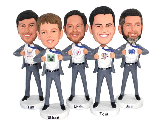Custom bobblehead dolls team event souvenirs, office desk decor, dashboard nodding doll, personalized bobbe head figurines, gift for group