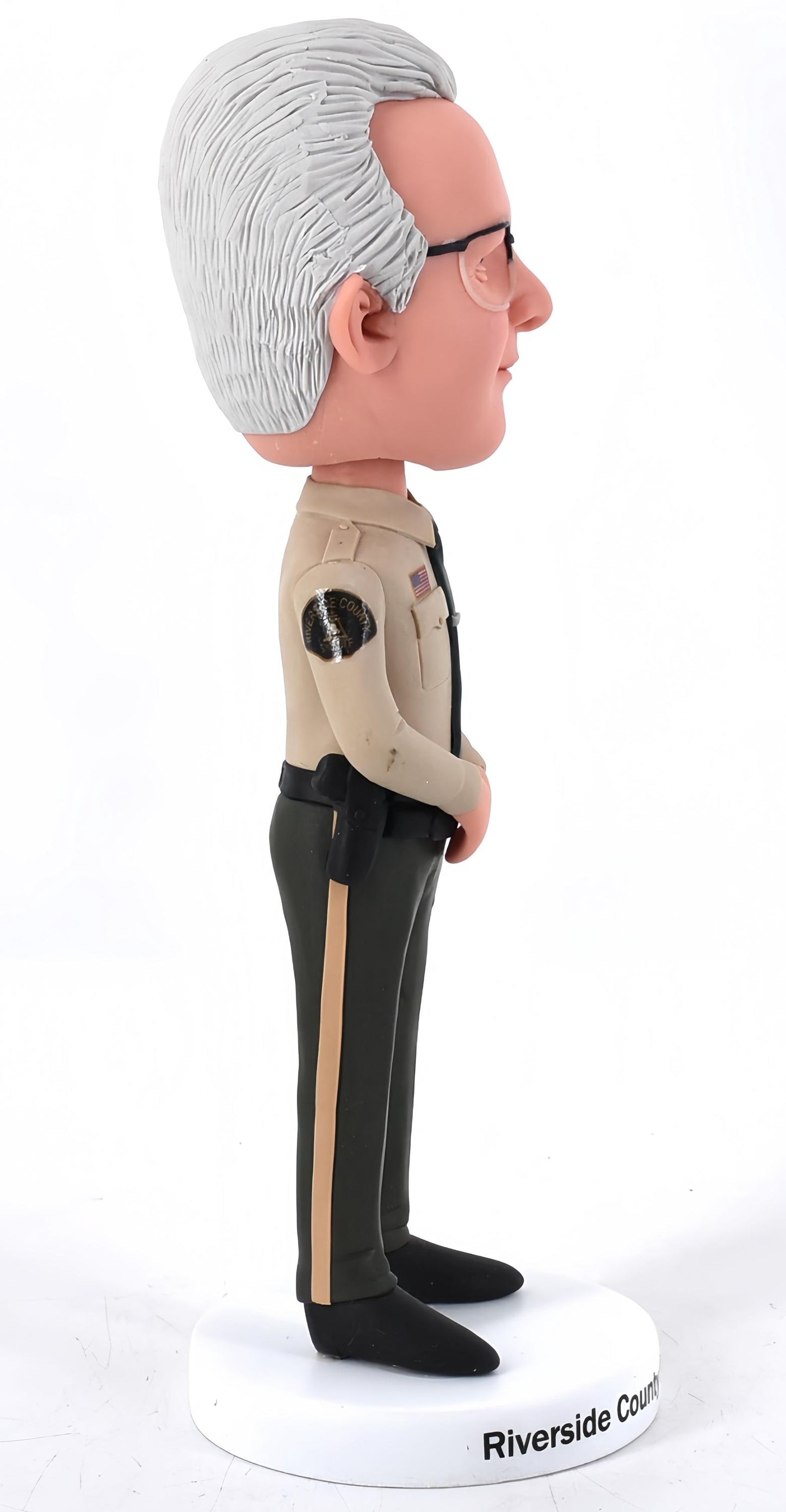 Policeman custom bobblehead, personalized police officer nodding doll, office desk decor for Sheriff, handmade doll retirement gift for him