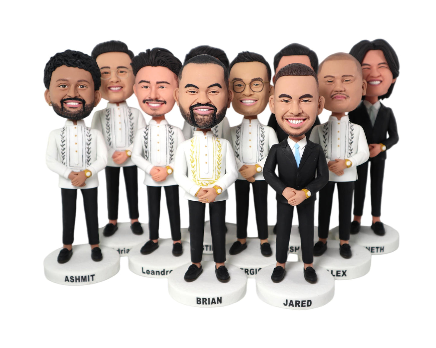Groomsmen Custom bobbleheads, personalized wedding gifts for best man and groomsmen, Groomsmen proposal gifts, Custom pos & outfits