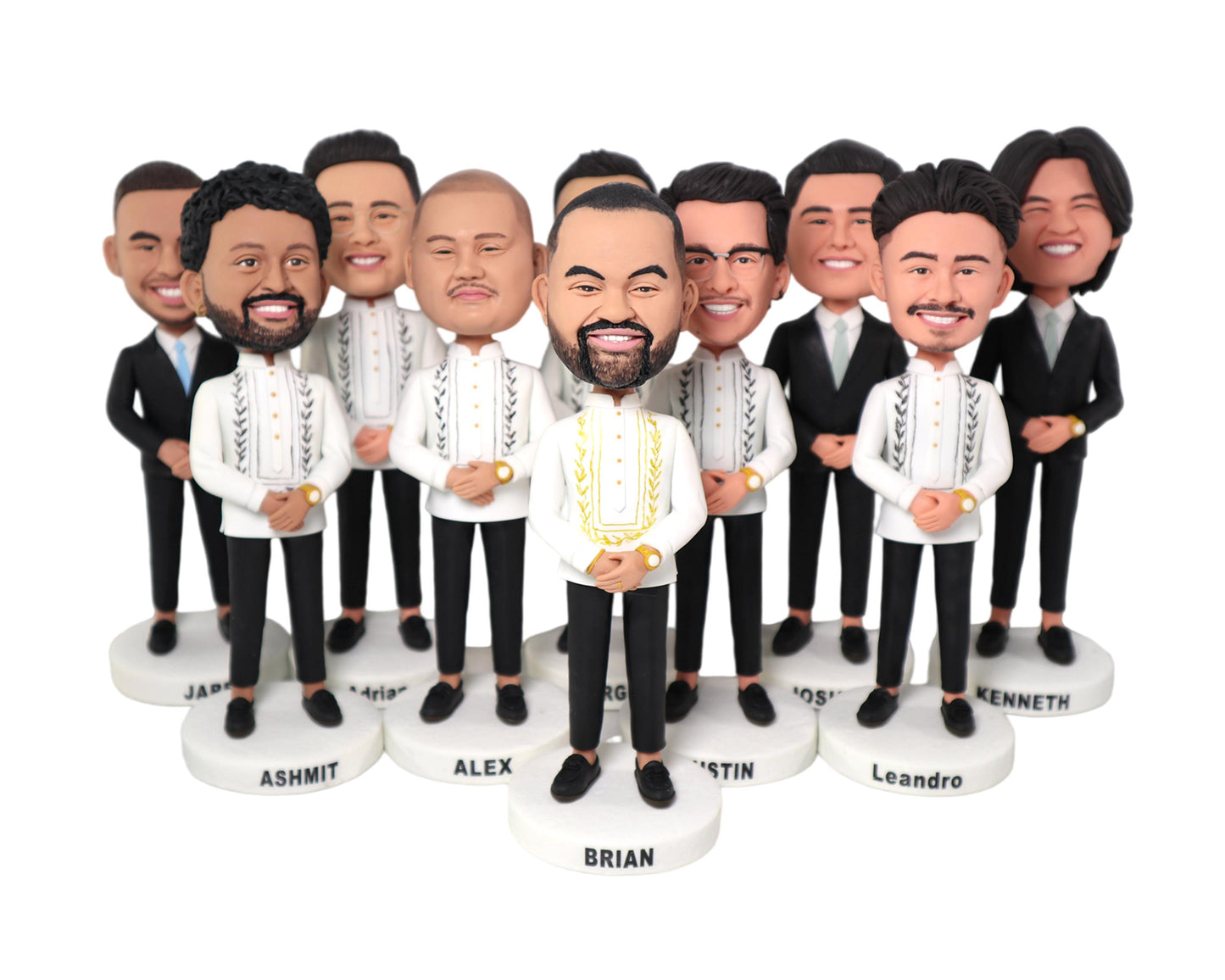 Groomsmen Custom bobbleheads, personalized wedding gifts for best man and groomsmen, Groomsmen proposal gifts, Custom pos & outfits