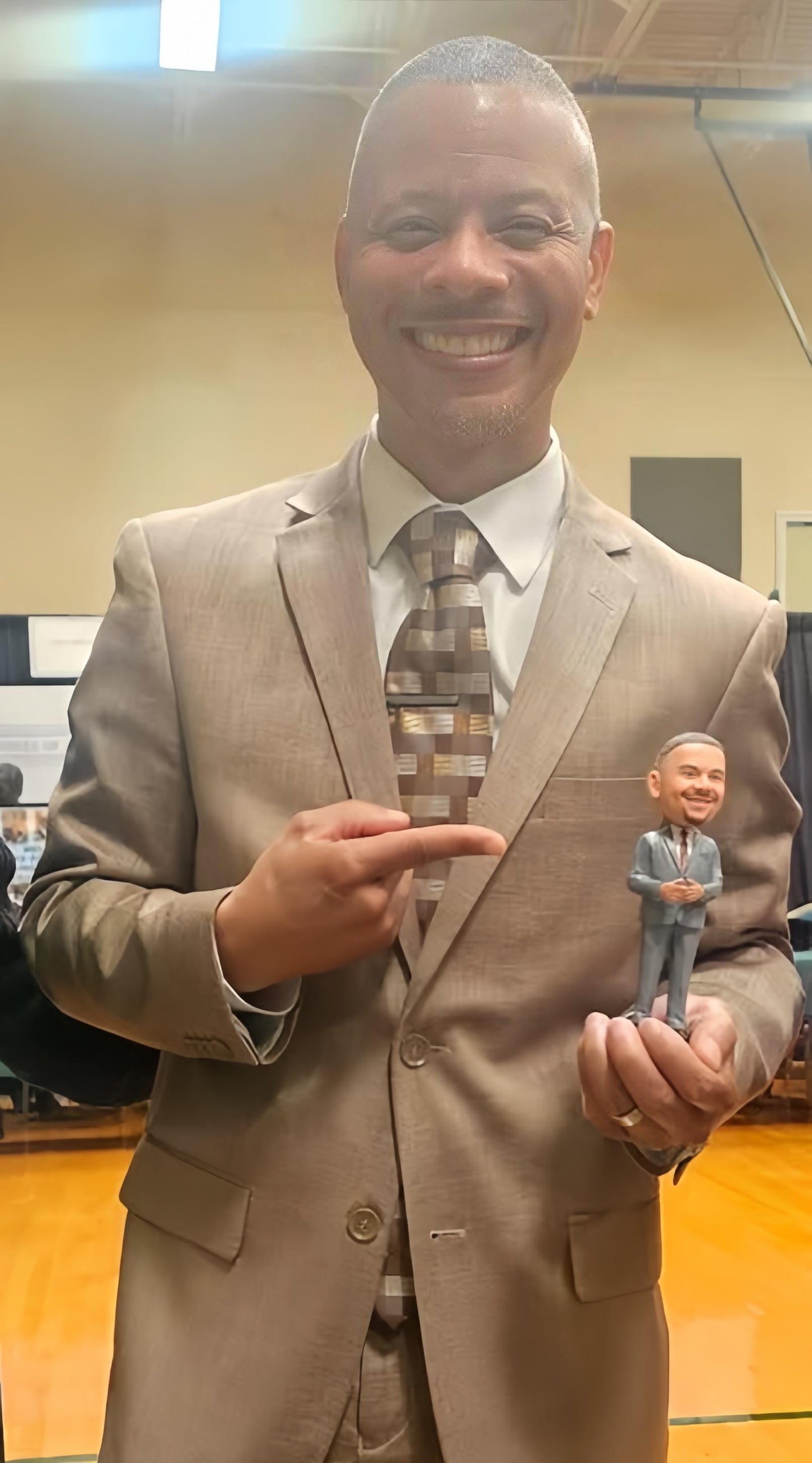 Pastor bobblehead dolls, custom wedding gift for officiant, thank-you gift for wedding officiant, unique gift ideas for god father