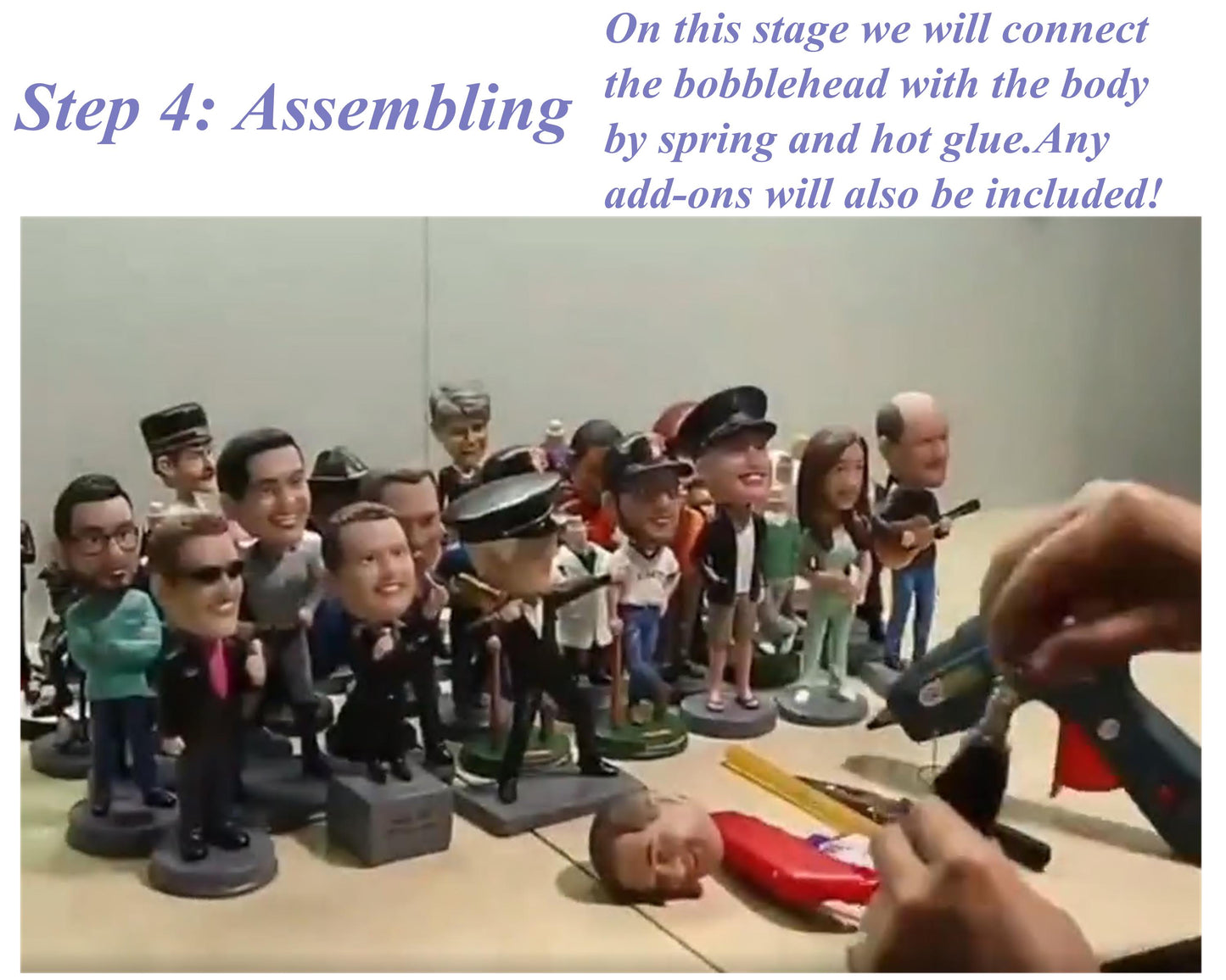 Bulk order Custom Bobblehead, bobblehead factory wholesale, Personalized Office Team Gift, Unique Gift for Boss, Coworkers or Husband