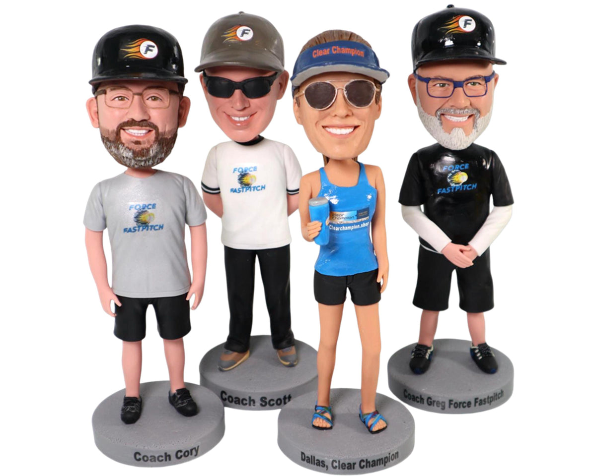 Coach Custom Bobbleheads, Personalized Team Gift, Handmade Figurine