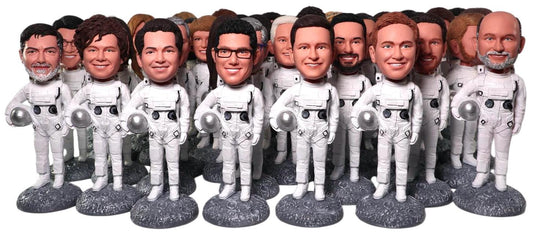 Custom Astronaut Bobbleheads, Personalized Spaceman Figurines of Co-Workers, Team Appreciation Gifts Company award