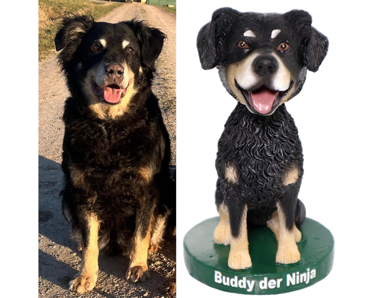 Custom nodding dog, handmade dog figurine from pictrues, pet bobblehead for dashboard