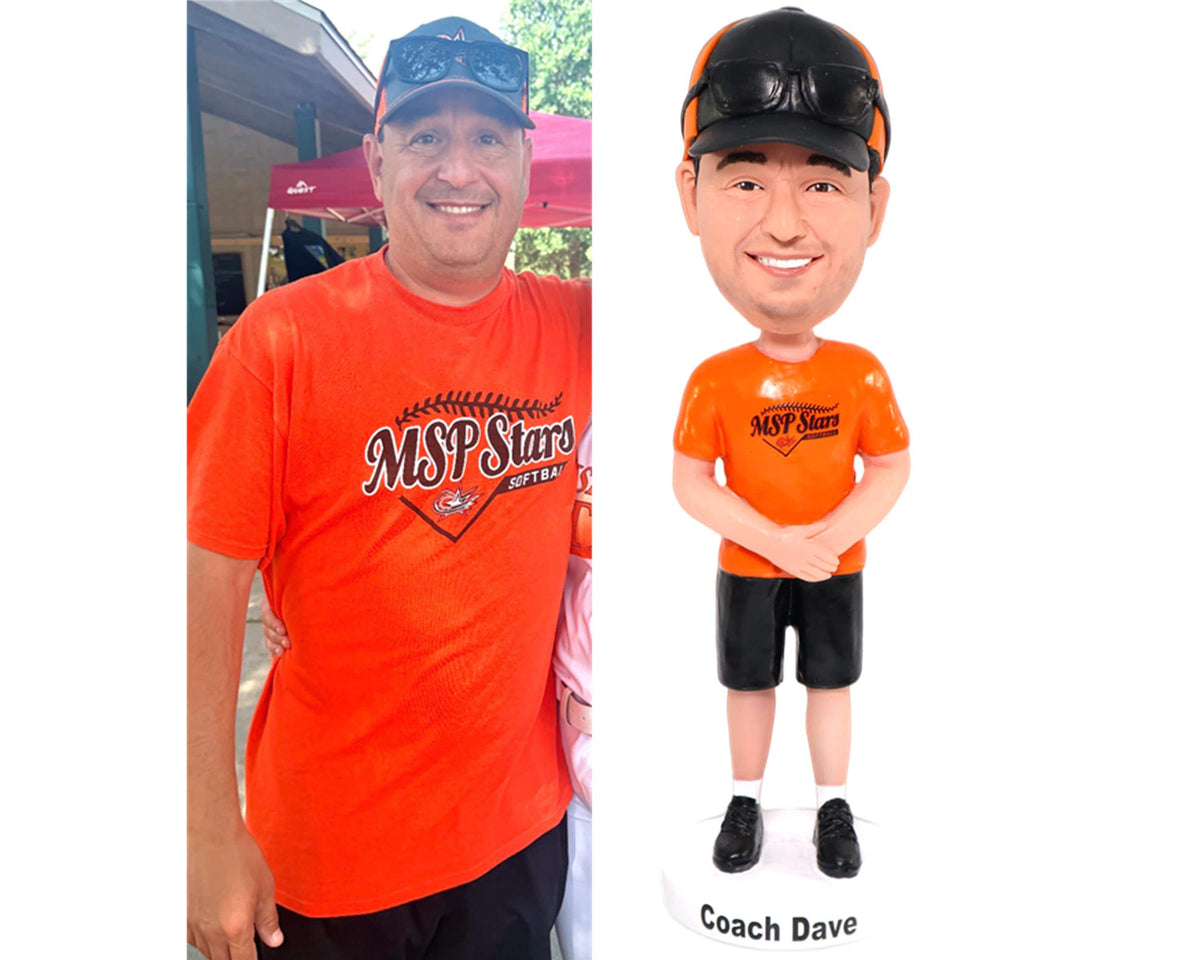Coach bobbleheads, custom trainers statue, team manager figurine from picture, personalized gift for Coaches