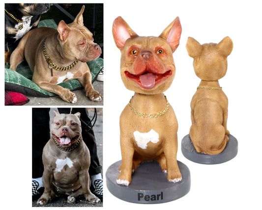 Custom dog Bobblehead, Custom dog Memorial gifts, handmade pet figurine from picture