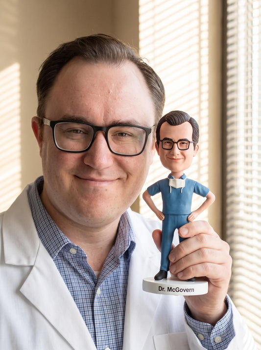 Custom Surgeon Bobblehead, Custom Doctor/Nurse figurine, Surgeon birthday gift desk decor