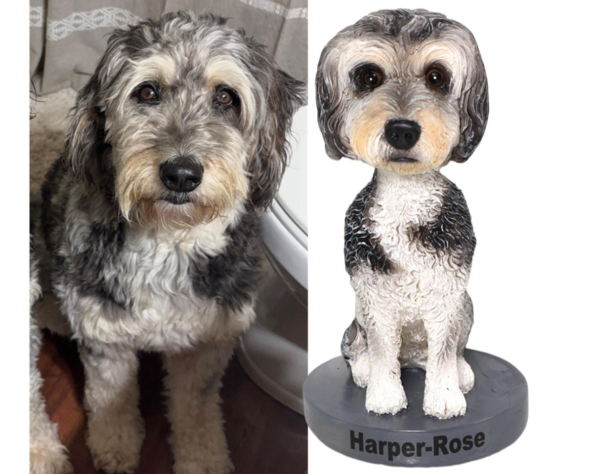 Custom Dog Bobblehead, Handmade Pet Figurine from Photo, Office Home Decor