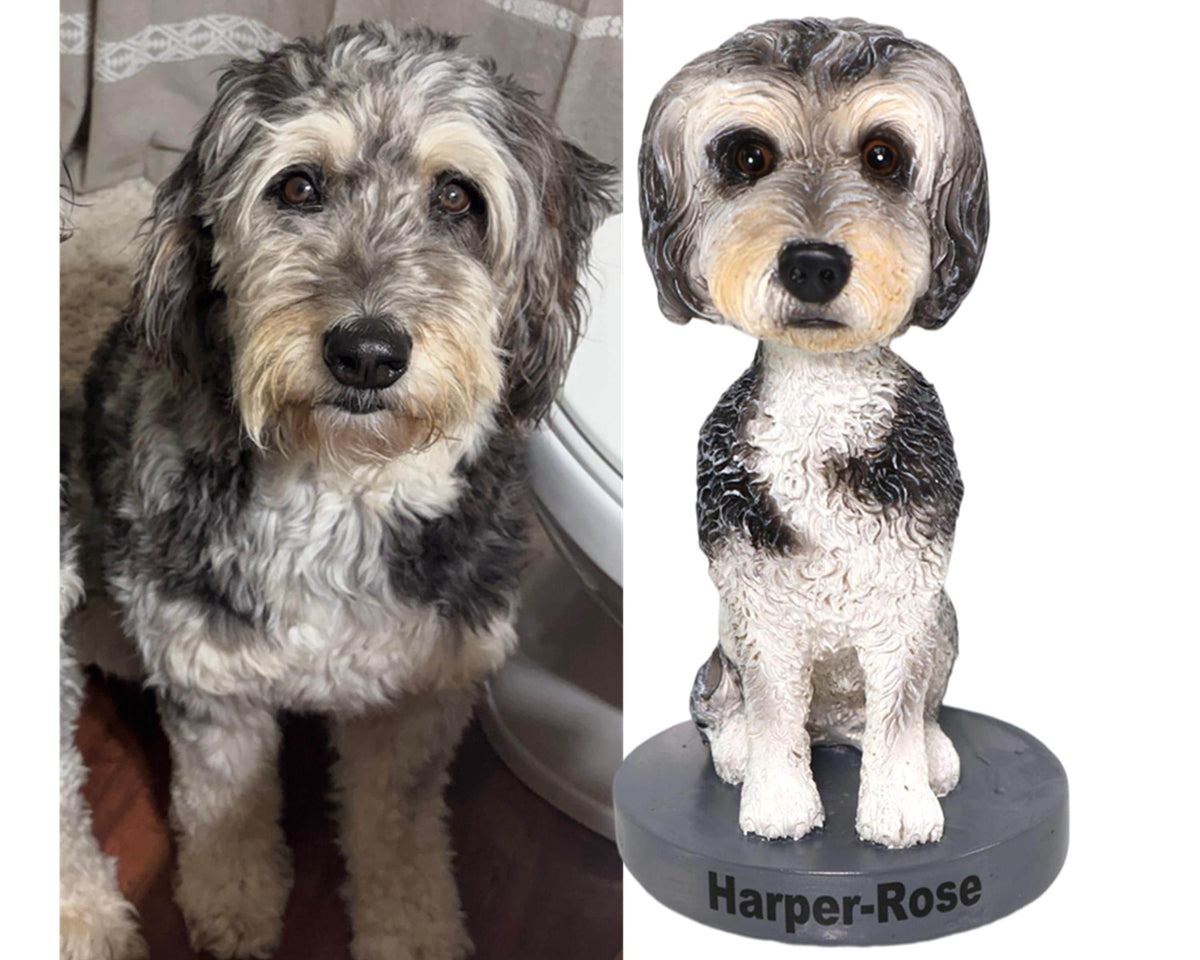 Custom Dog Bobblehead, Pet Memorial Keepsake, Dog statue Office /home desk decor