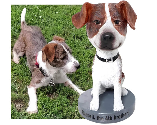 Custom Dog Bobblehead Figurine, Dashboard nodding dog, Turn Your Pet into Art, Ideal for Pet Memorials, Gifts for Pet Owners