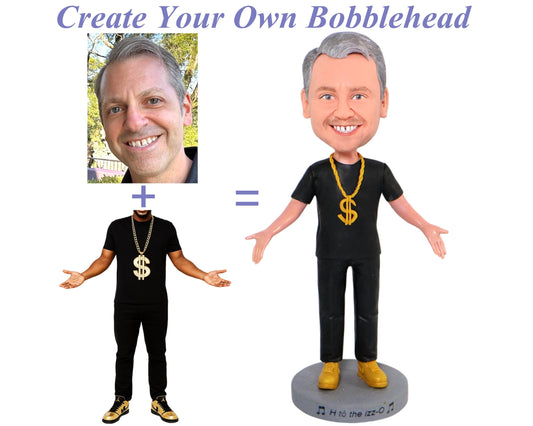 Fully customized Bobblehead from pictures, Custom figurine with any pose and outfits, Personalized office desk decor, dashboard Nodding Doll