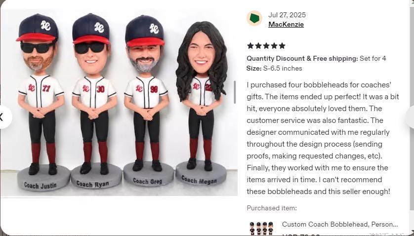 Office Custom Figurines, Custom employee bobbleheads, fun gift for boss/co-workers/team