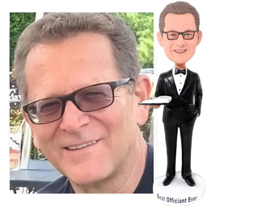 Custom Wedding Officiant Bobblehead, marriage officiant Appreciation gift, wedding keepsakes for pastor