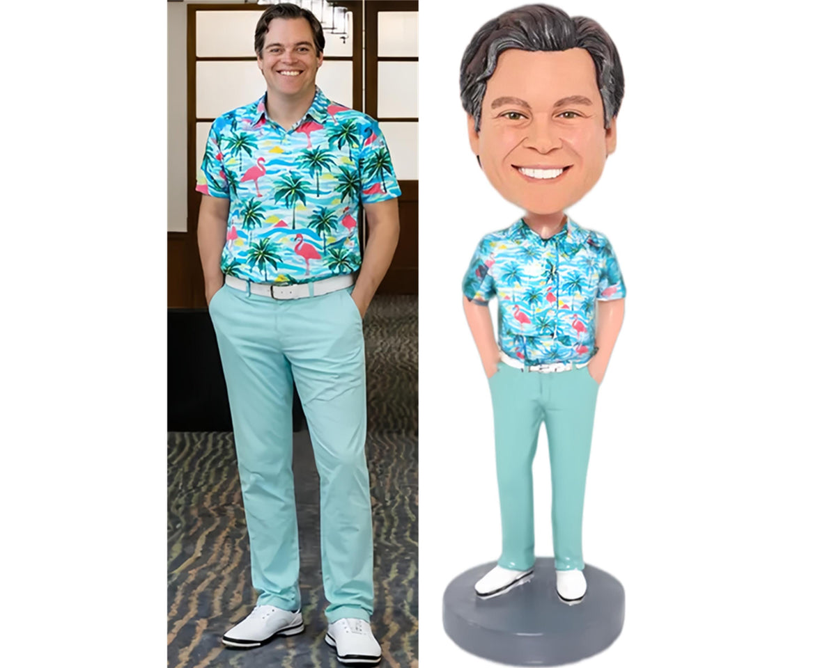 Custom Bobblehead for friends, Handmade boss Figurine Nodding Doll, gift for rich friend, Office/home Desk Decor