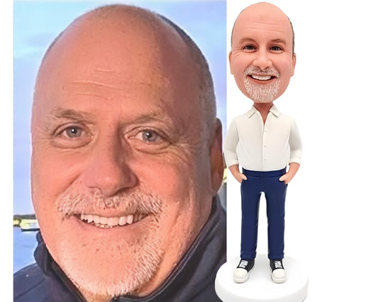 Custom Boss Bobblehead, Personalized CEO/VC Birthday Gift, Company Party awards, office desk decor