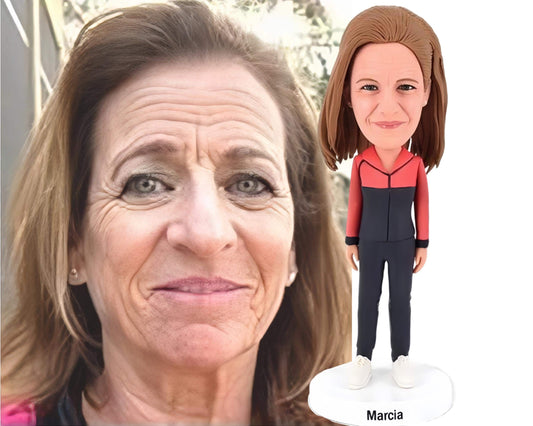 Custom Trainer Bobblehead, Personalized female coach Figurine, Boss office/home desk decoration