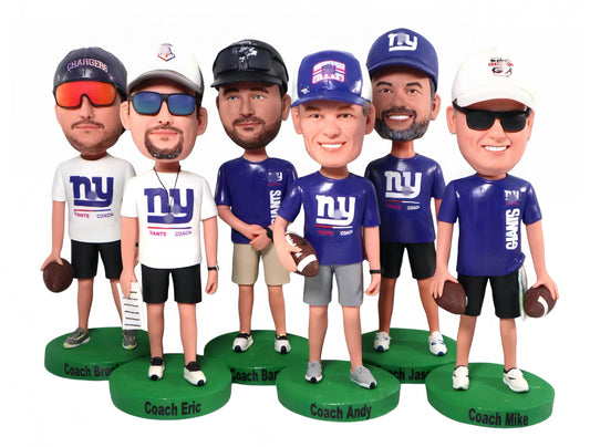 Personalized Coach Bobbleheads, Custom Youth team coaches Figurines, Assistant Trainer Gift
