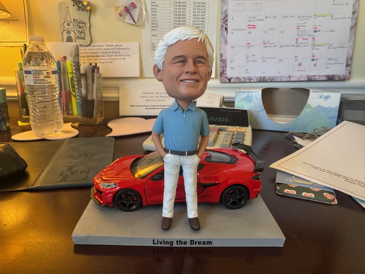 Custom Rider Bobblehead, Personalized Motorhead Figurine, Unique Birthday Gift for boss/husband/Father