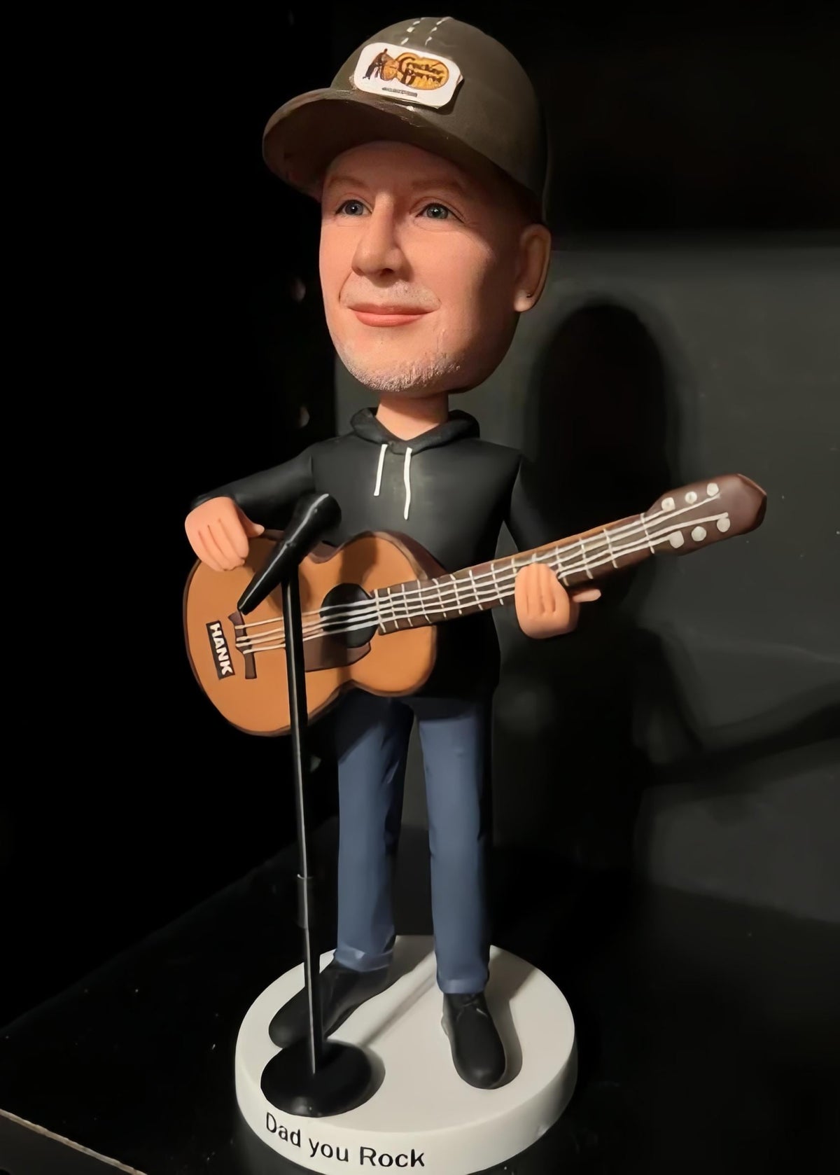 Guitar teacher Custom Bobblehead, Personalized Guitar performer figurine, Gift for teacher/husband/boss