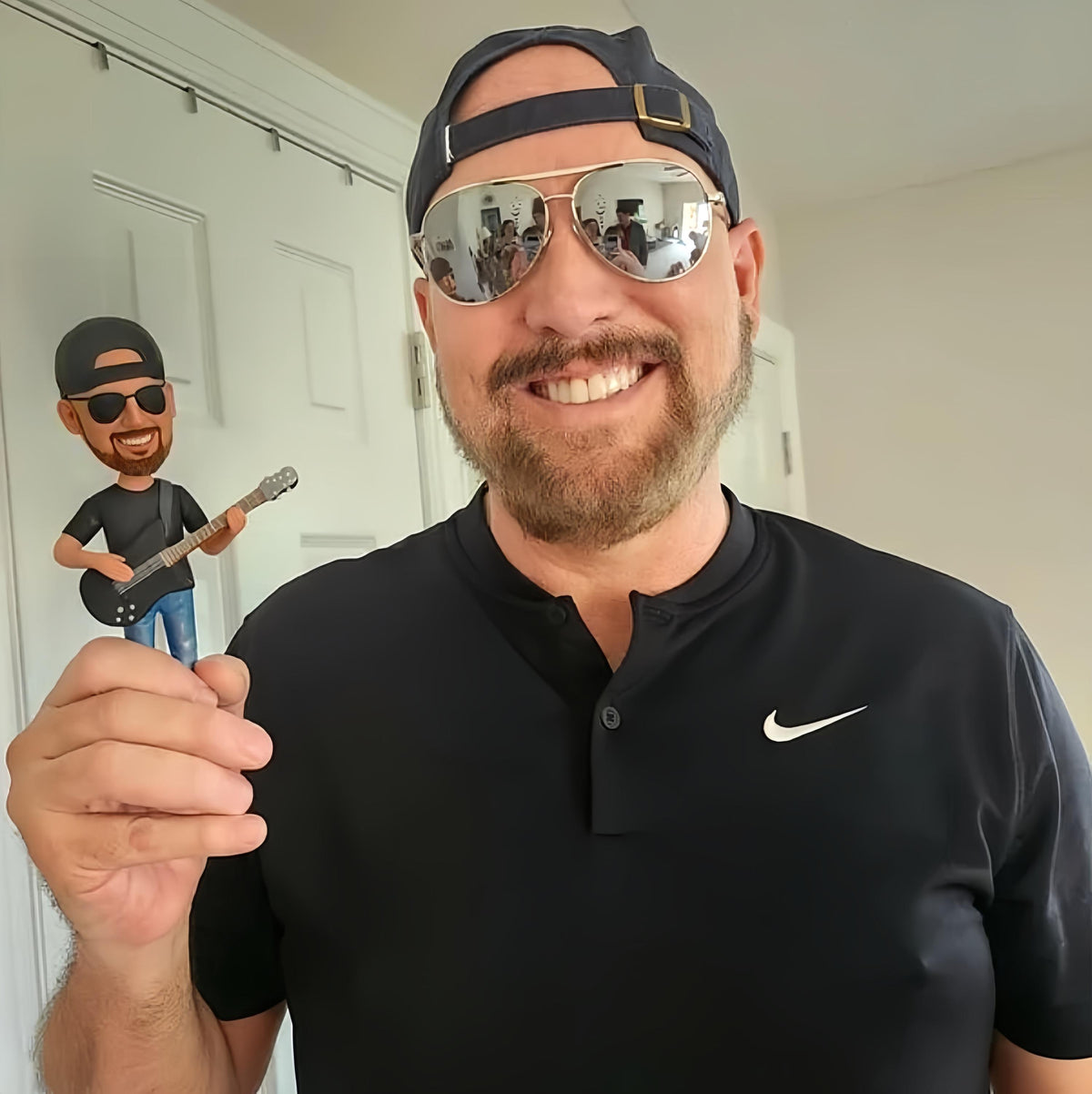 Guitar teacher Custom Bobblehead, Personalized Guitar performer figurine, Gift for teacher/husband/boss